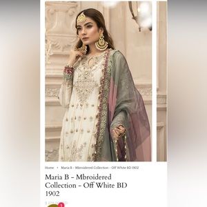 Maria B suit gota and mirror work